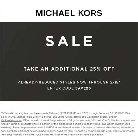 michael kors discount coupons